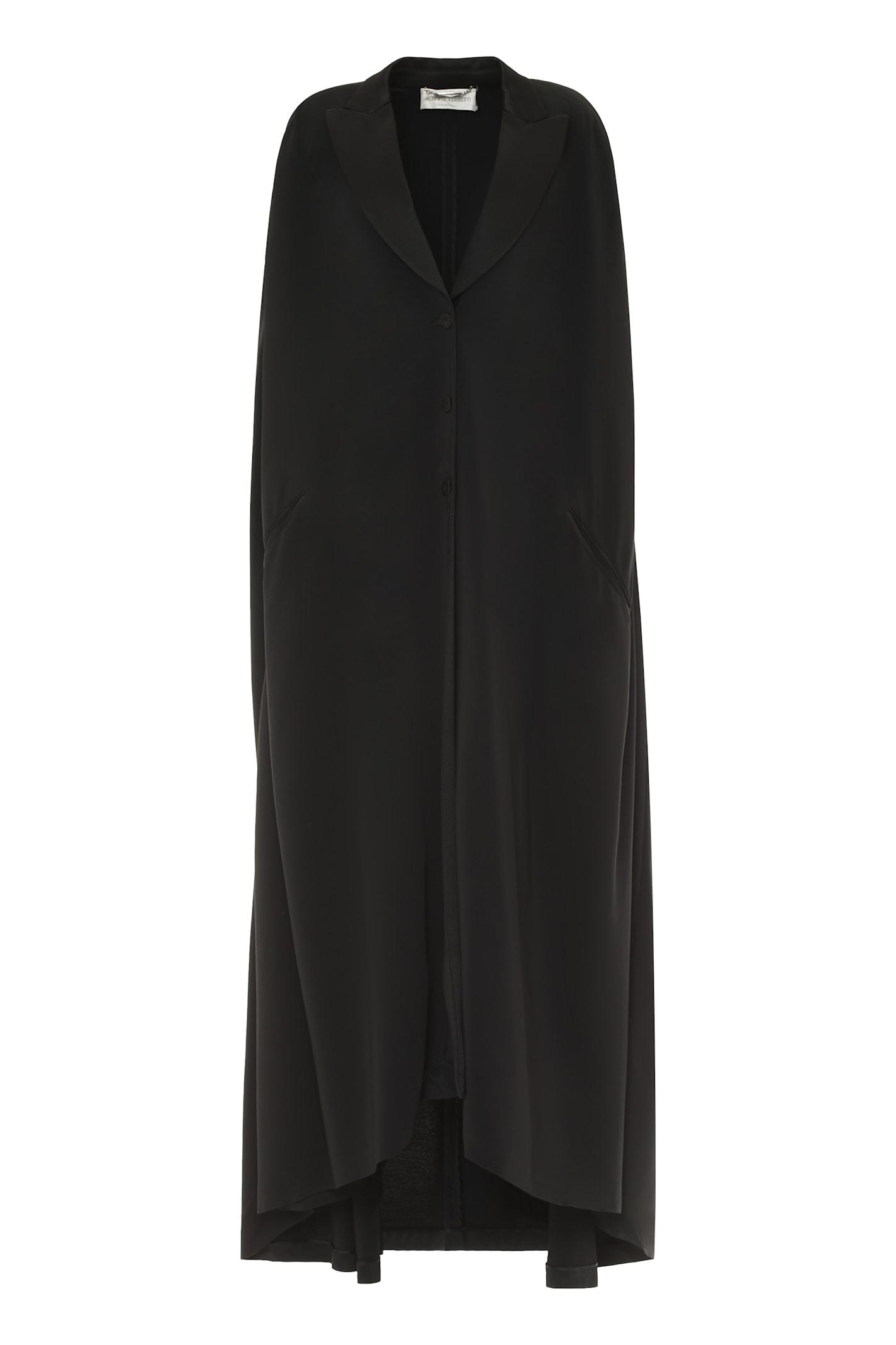 alberta ferretti silk cape