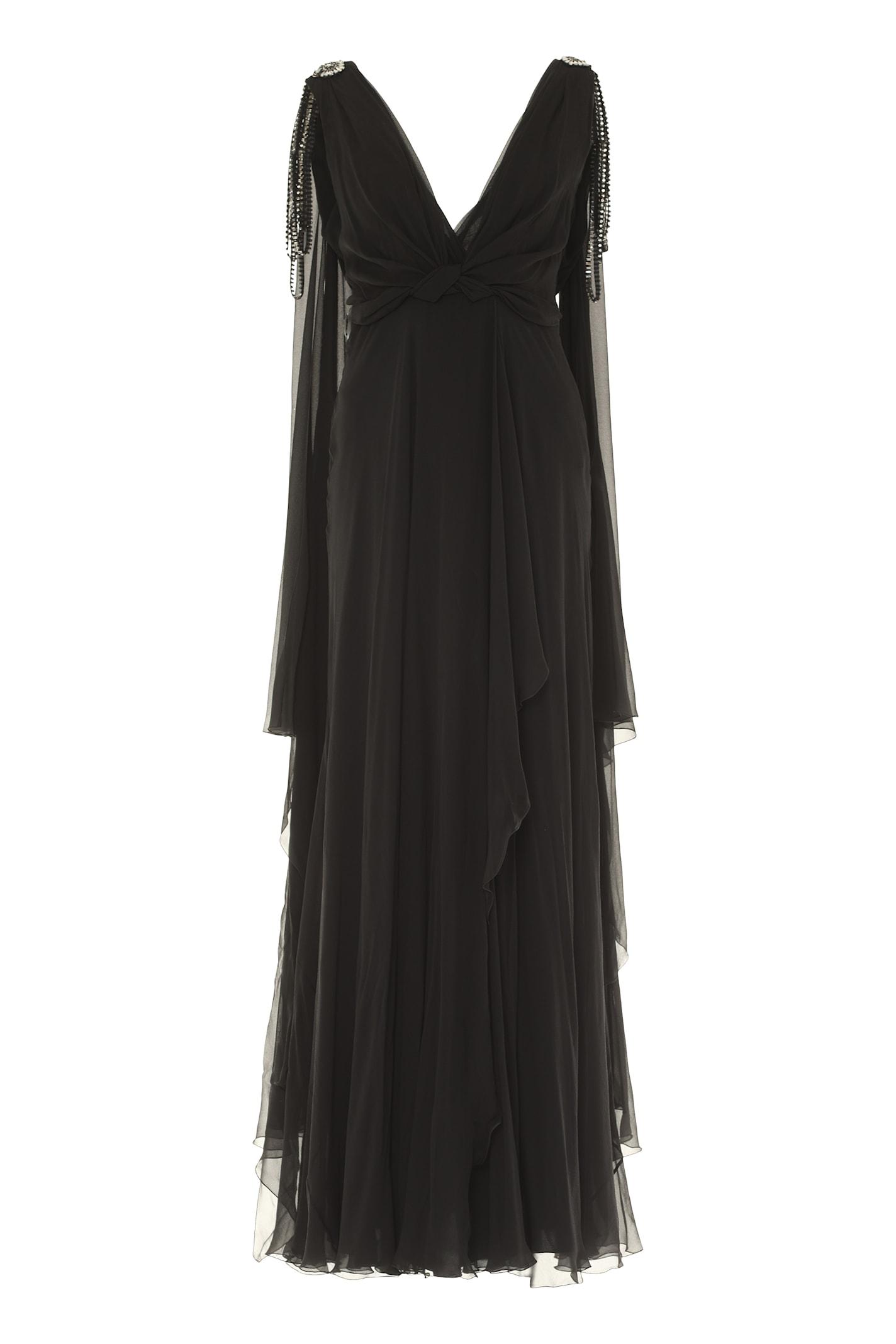 alberta ferretti silk gown