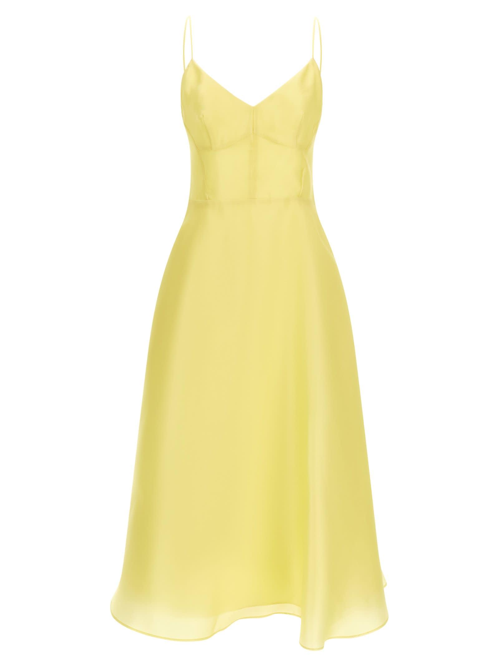 alberta ferretti silk organza dress