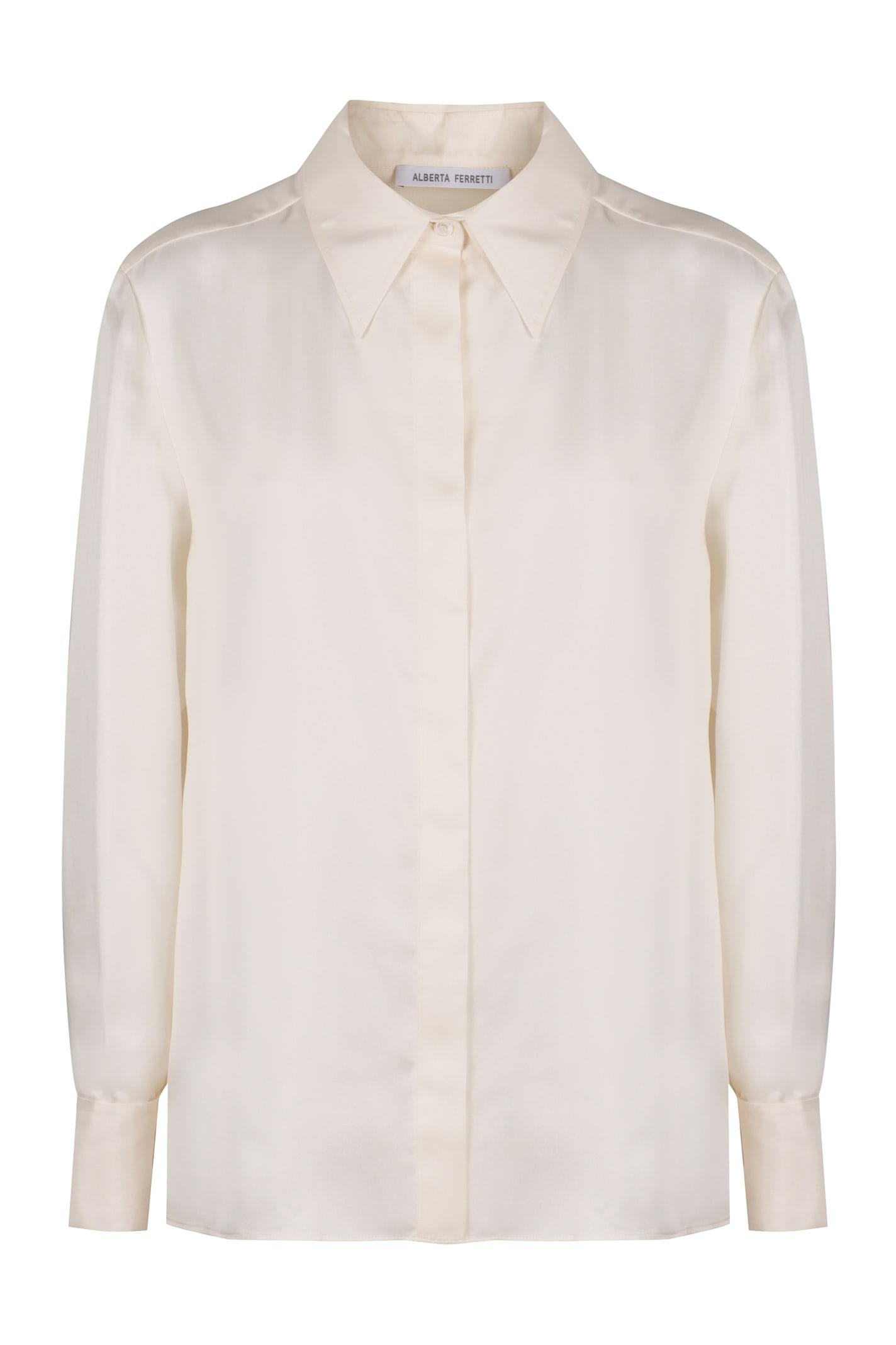 alberta ferretti silk shirt