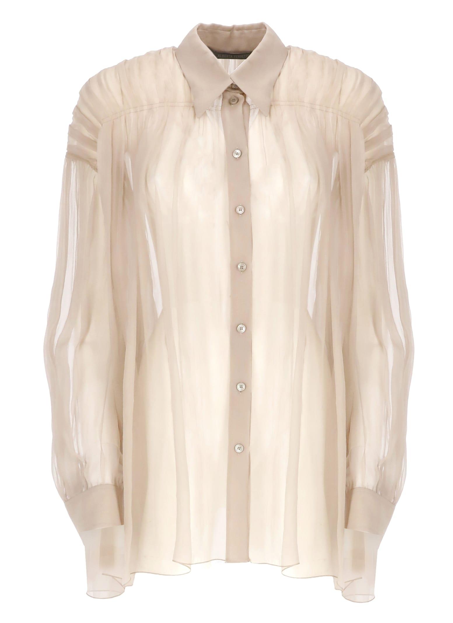 alberta ferretti silk shirt