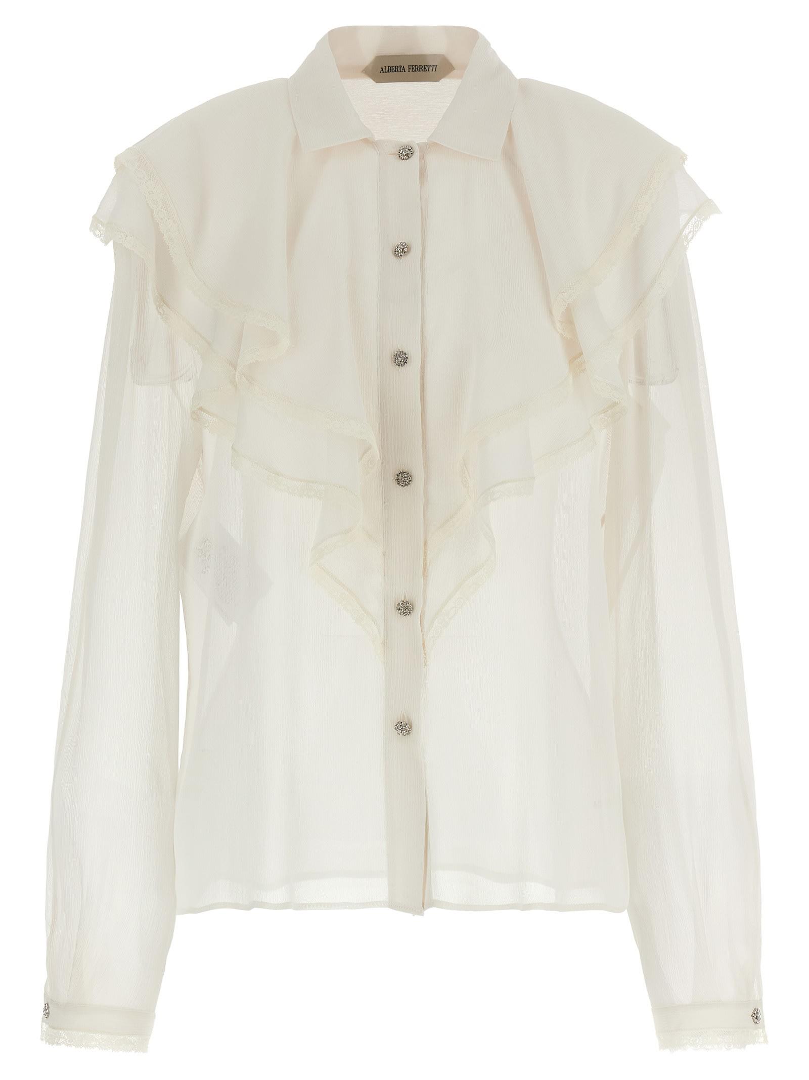 alberta ferretti silk shirt