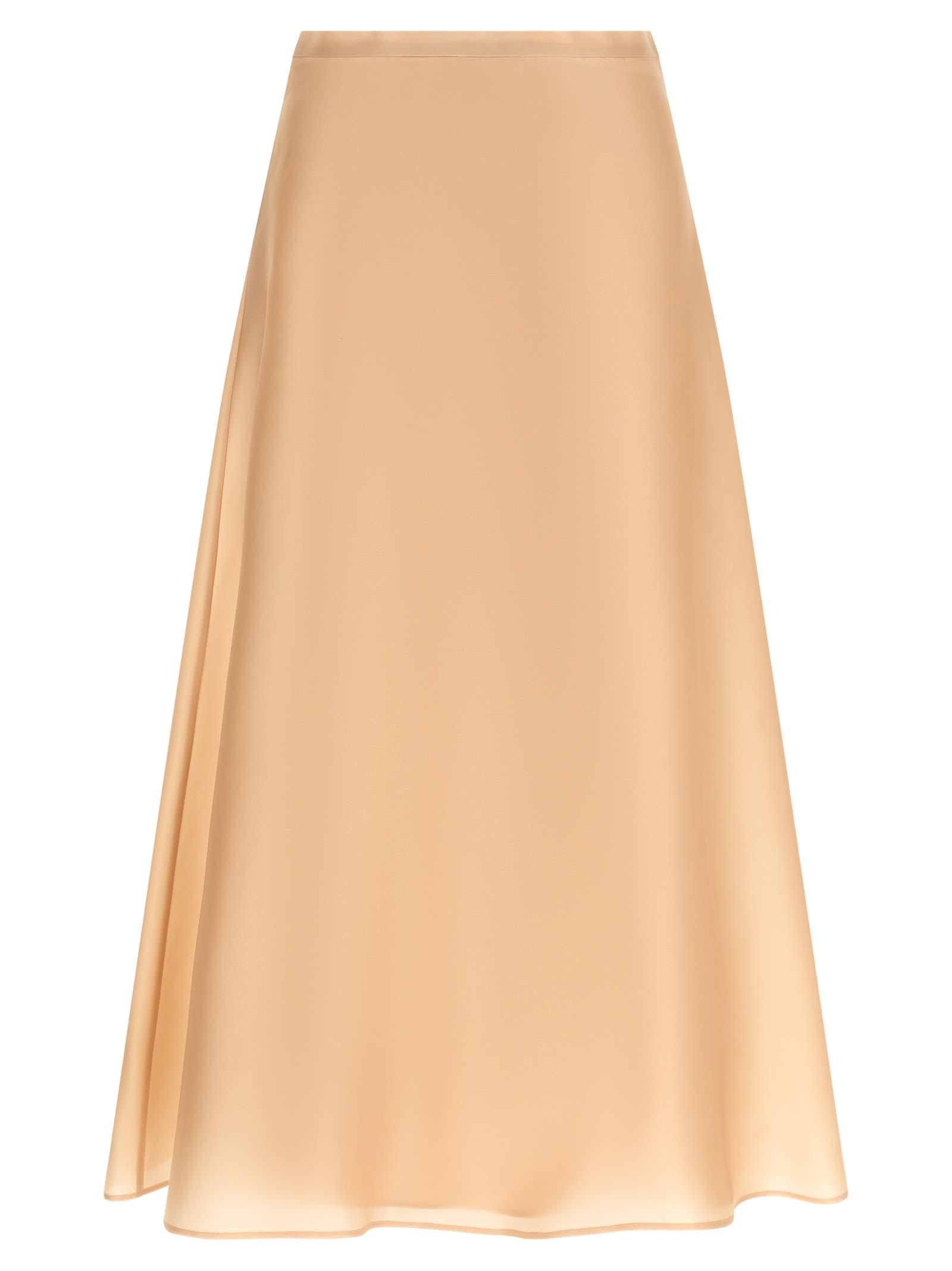 alberta ferretti silk skirt