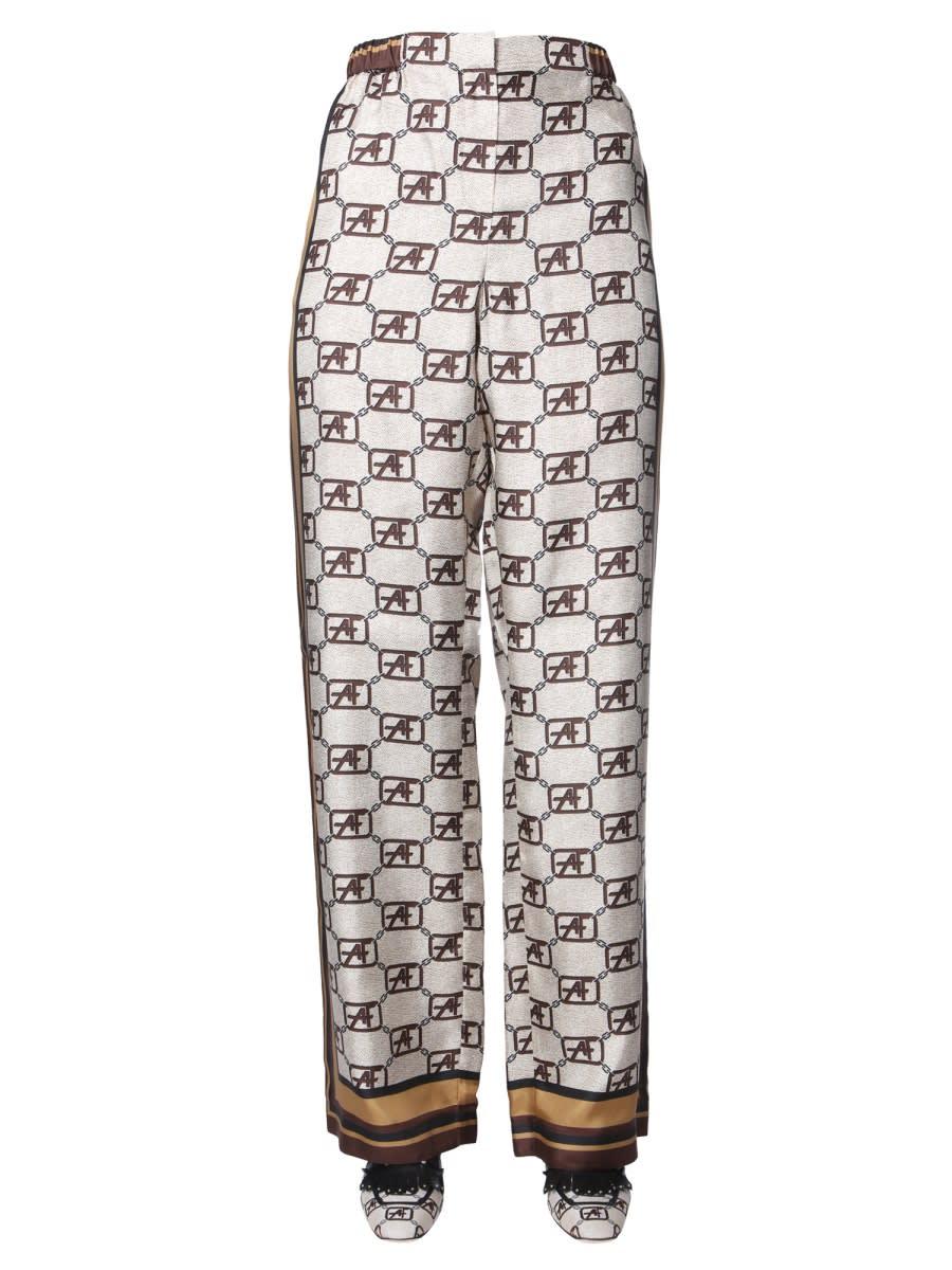 alberta ferretti story logo pants