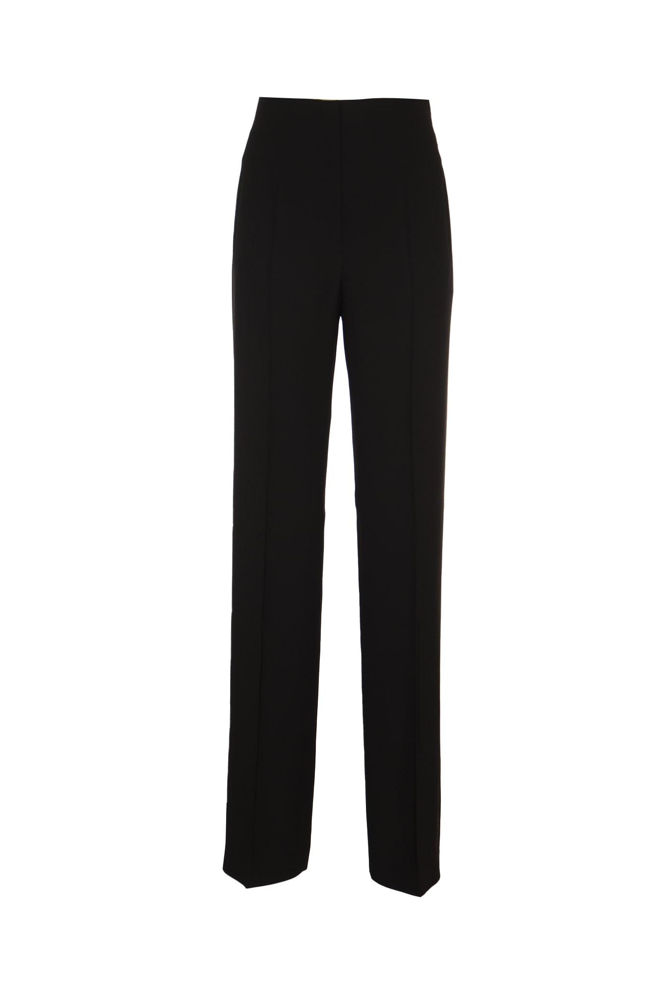 alberta ferretti straight fitted trousers