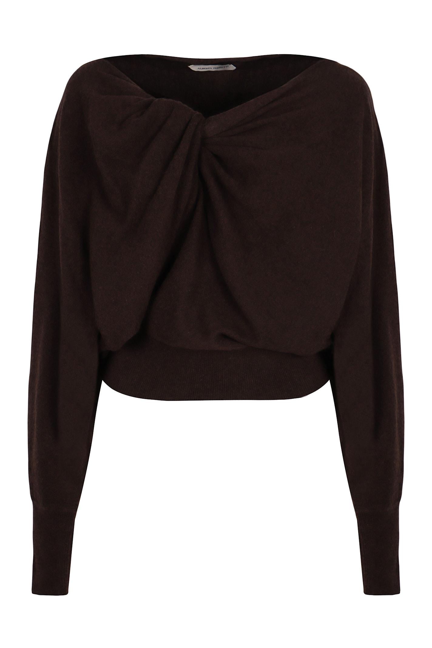 alberta ferretti sweater in mixed wool