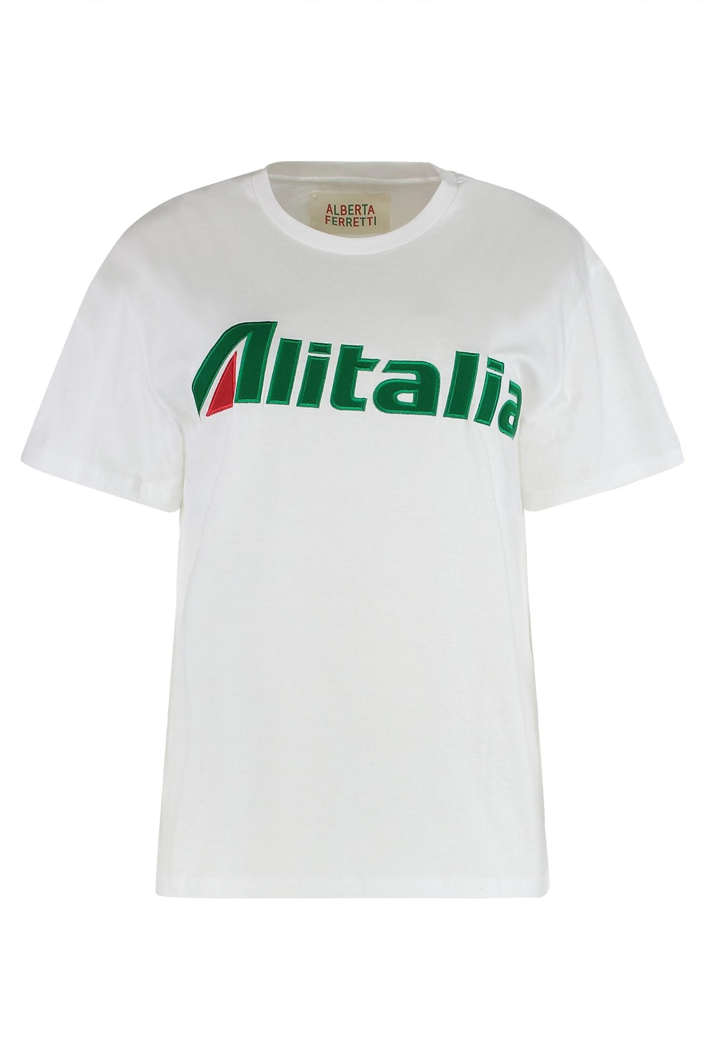alberta ferretti t-shirt in cotton