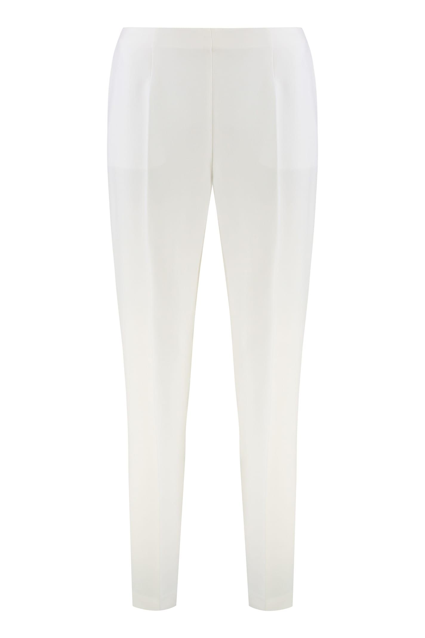 alberta ferretti tailored trousers in stretch fabric