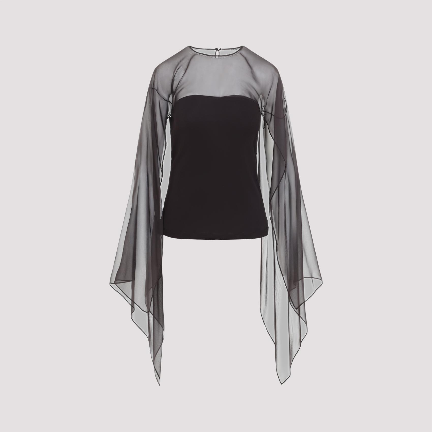 alberta ferretti top brown viscose - women