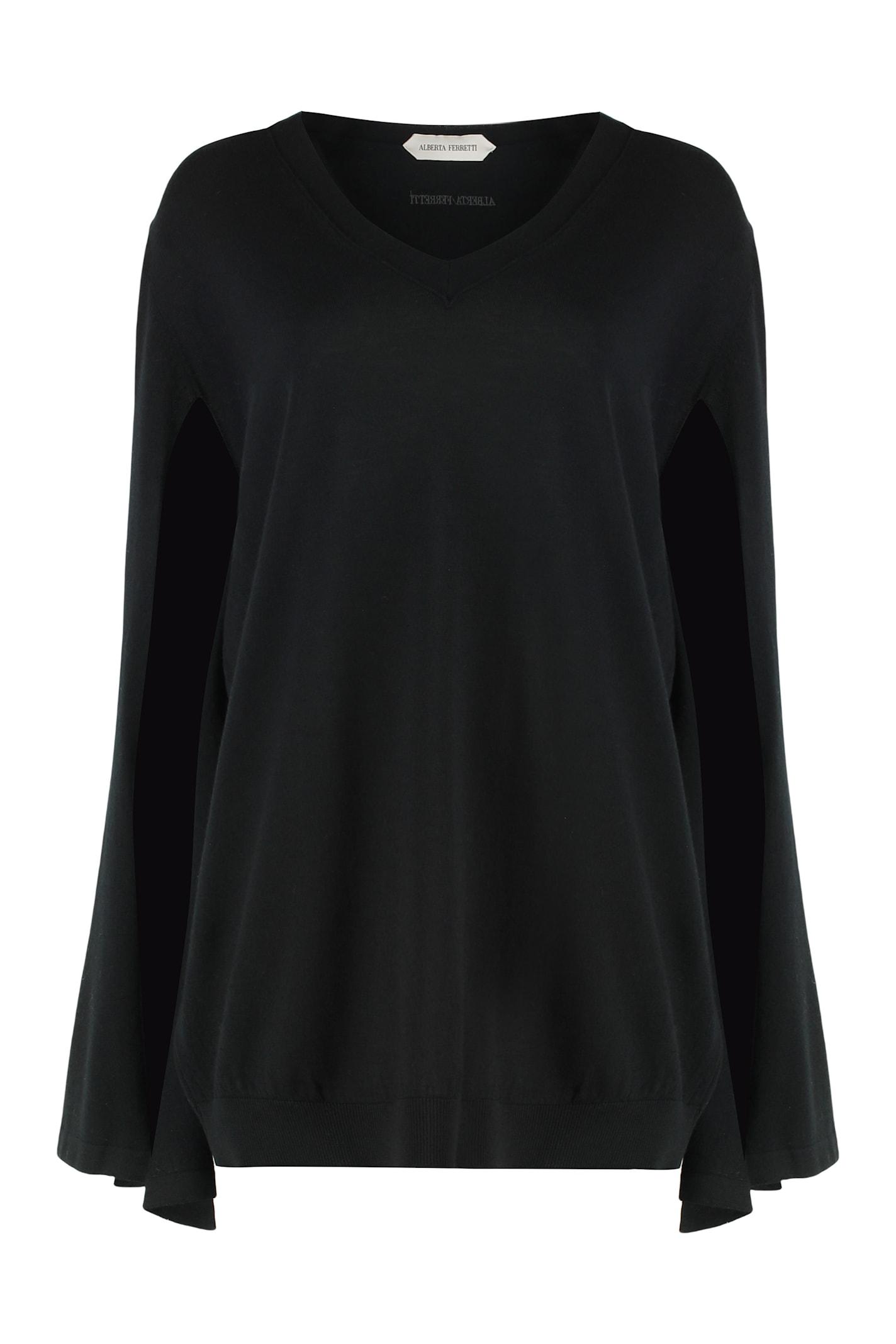 alberta ferretti virgin wool sweater