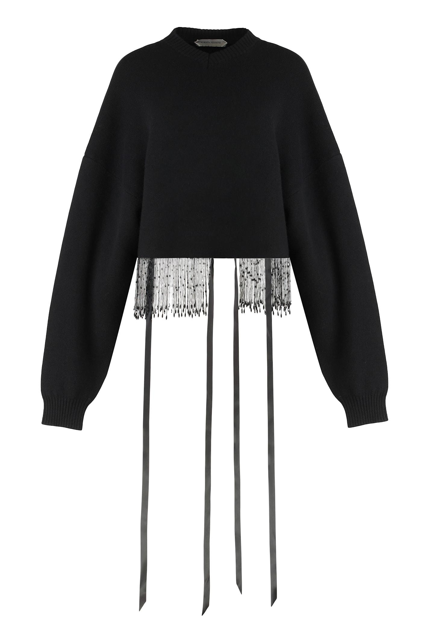 alberta ferretti wool blend sweater
