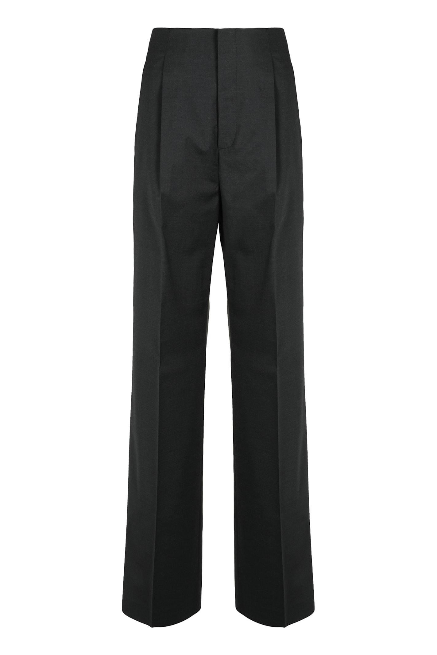 alberta ferretti wool trousers