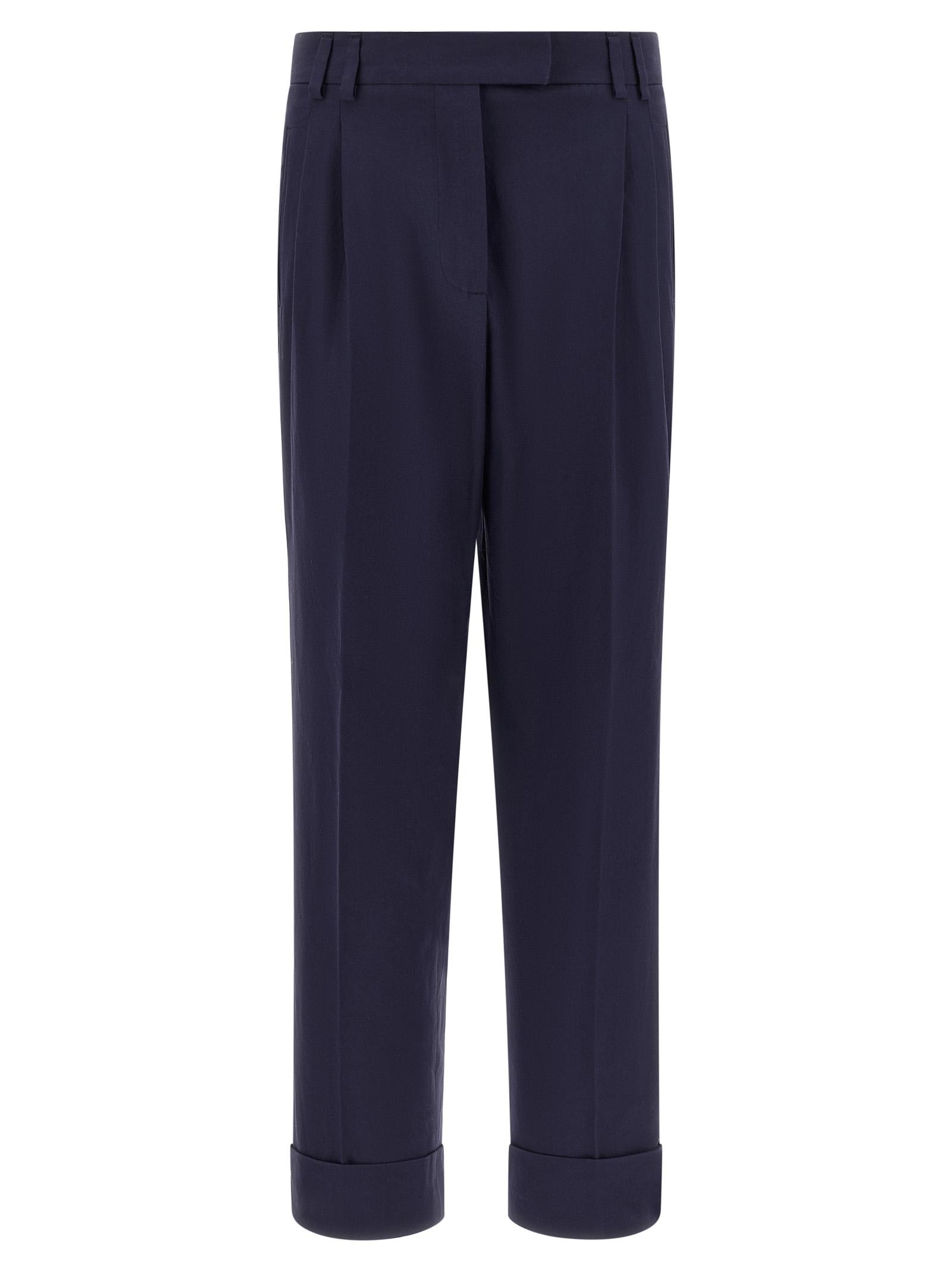 alberto biani albertino pants blue cotton - women