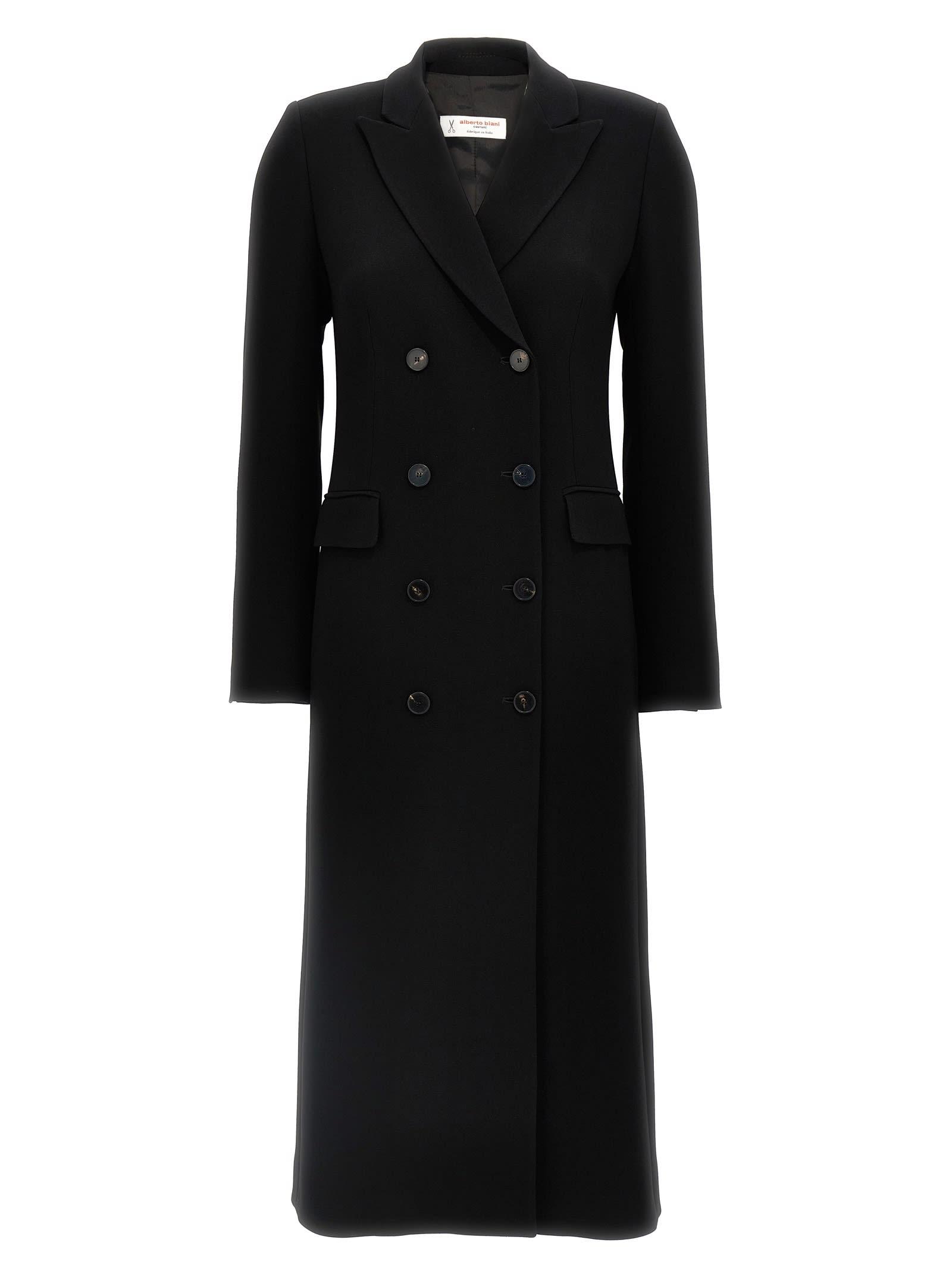 alberto biani double-breasted coat dress