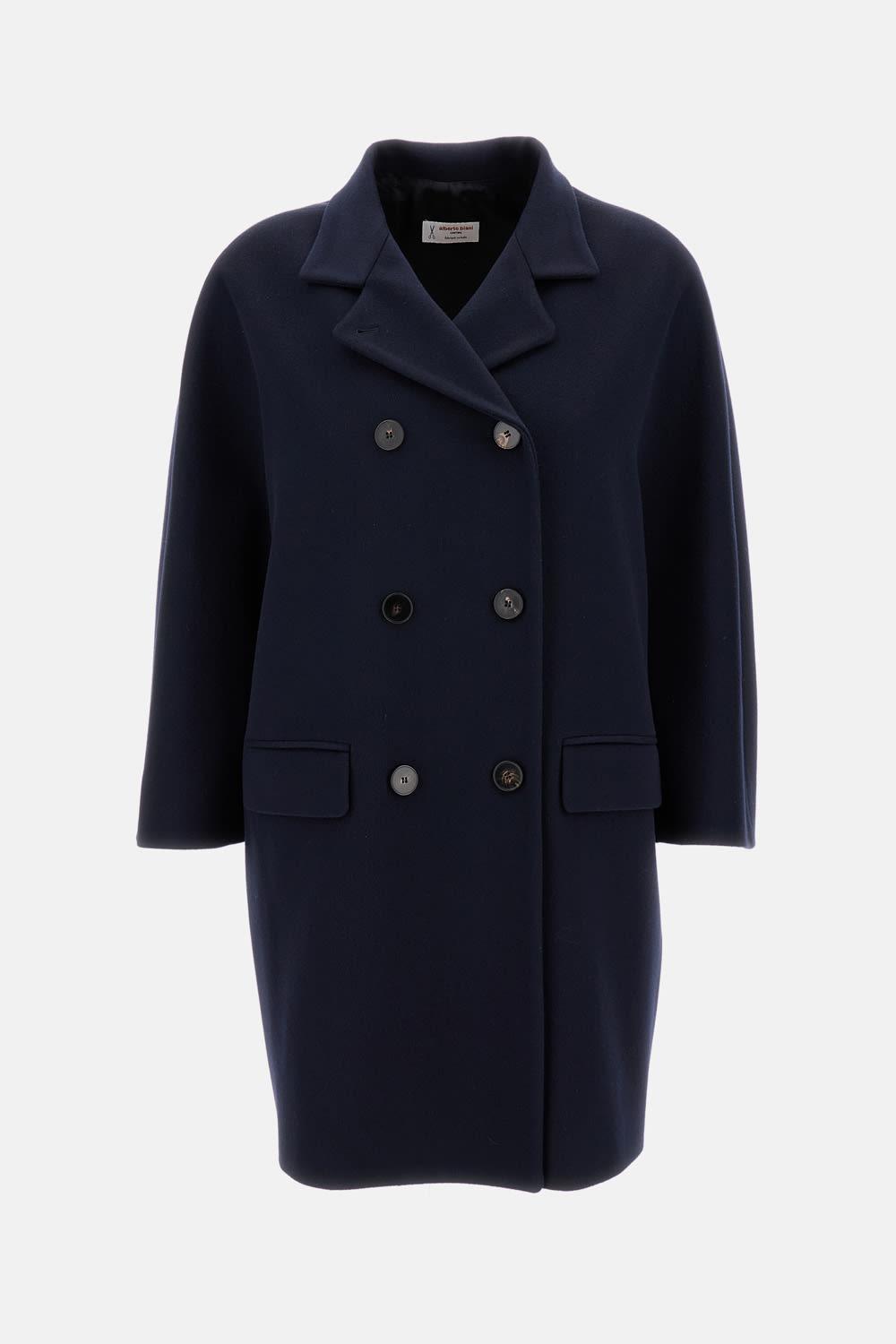 alberto biani double-breasted coat