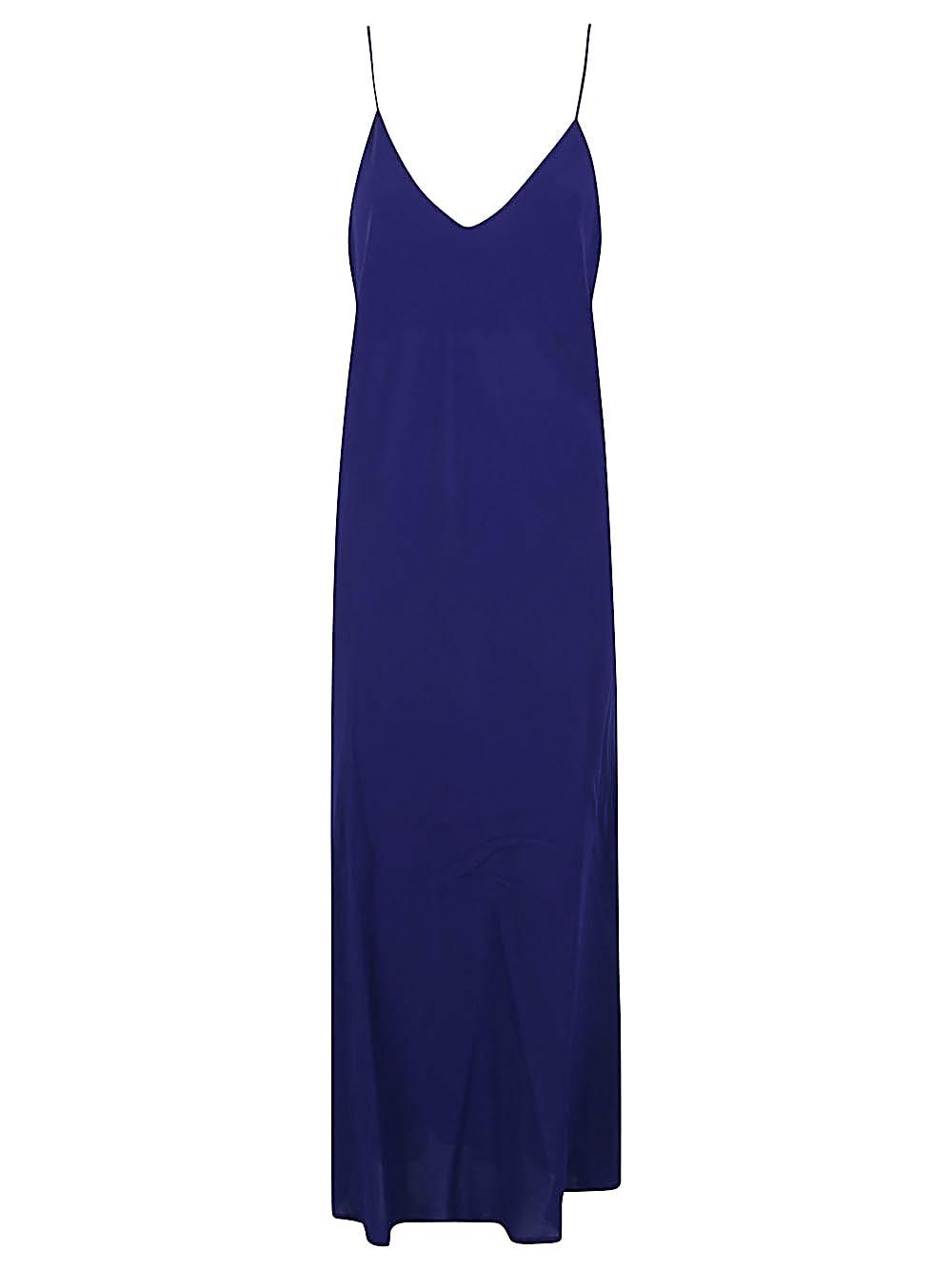 alberto biani georgette long slip dress