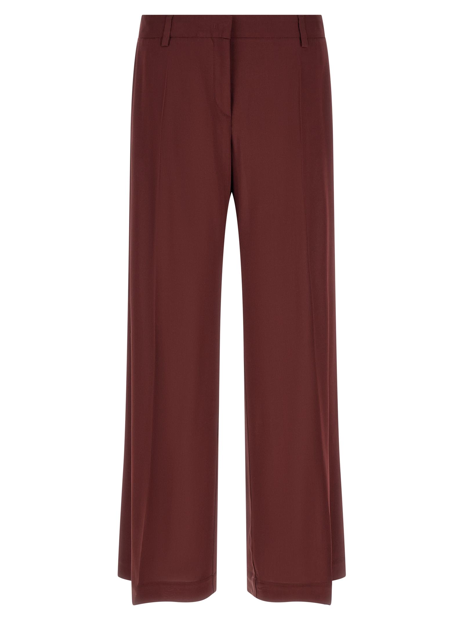alberto biani hippie pants bordeaux viscose elastane - women