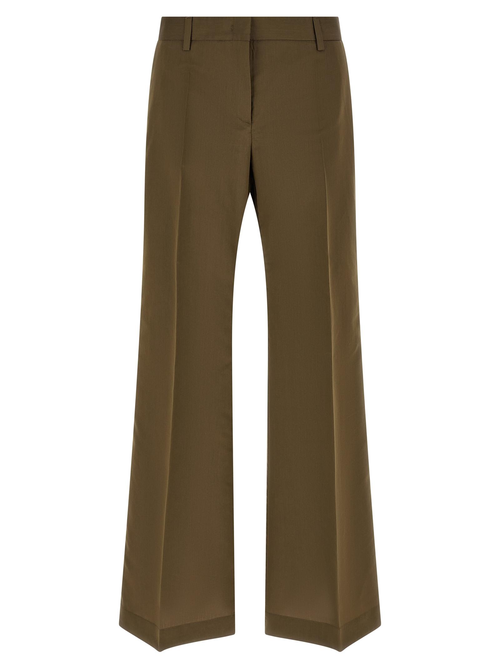 alberto biani hippie pants green cotton - women