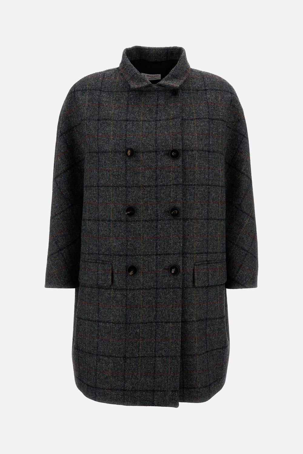alberto biani shetland wool coat