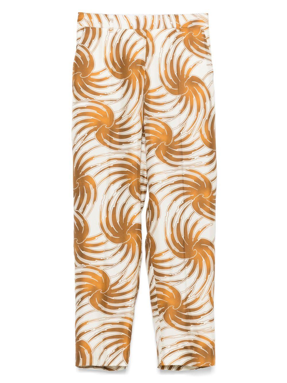 alberto biani silk trousers