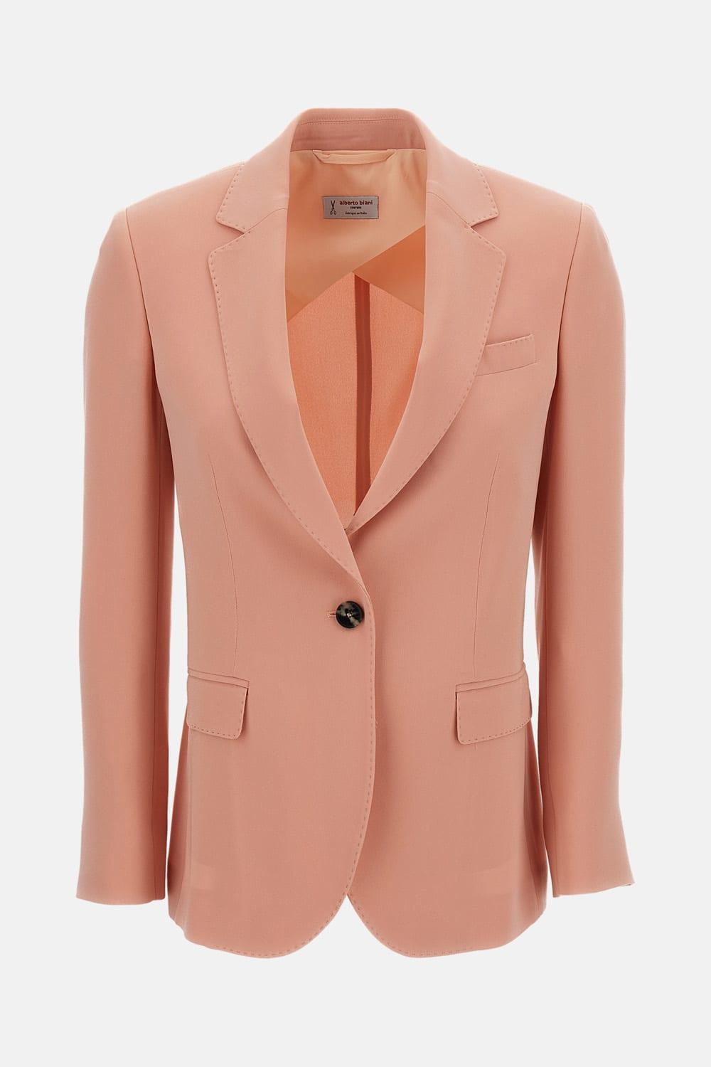 alberto biani single-breasted cady blazer
