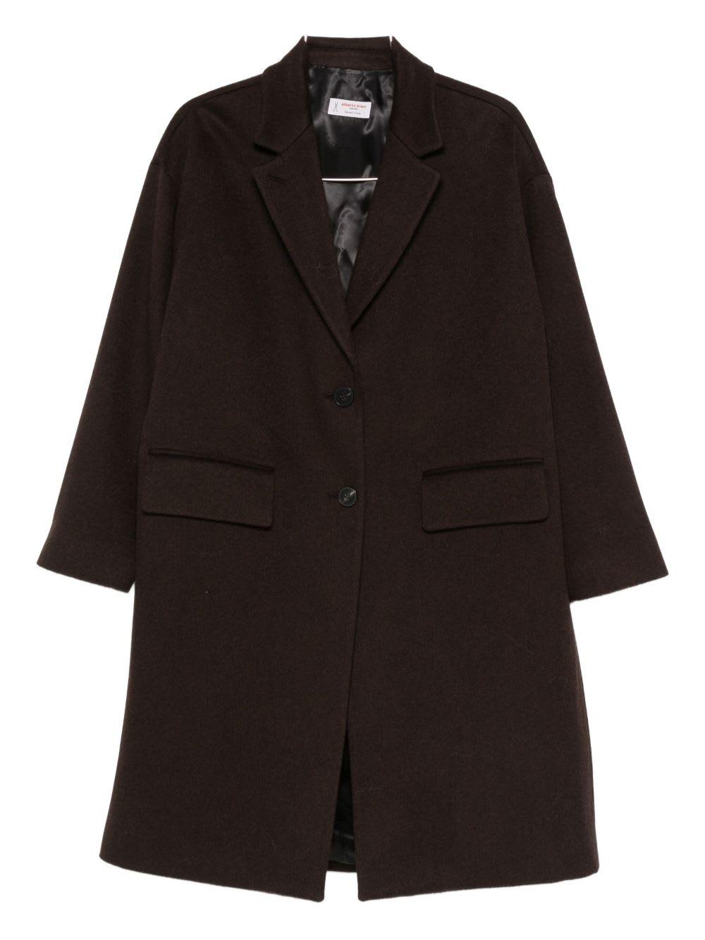 alberto biani single-breasted coat