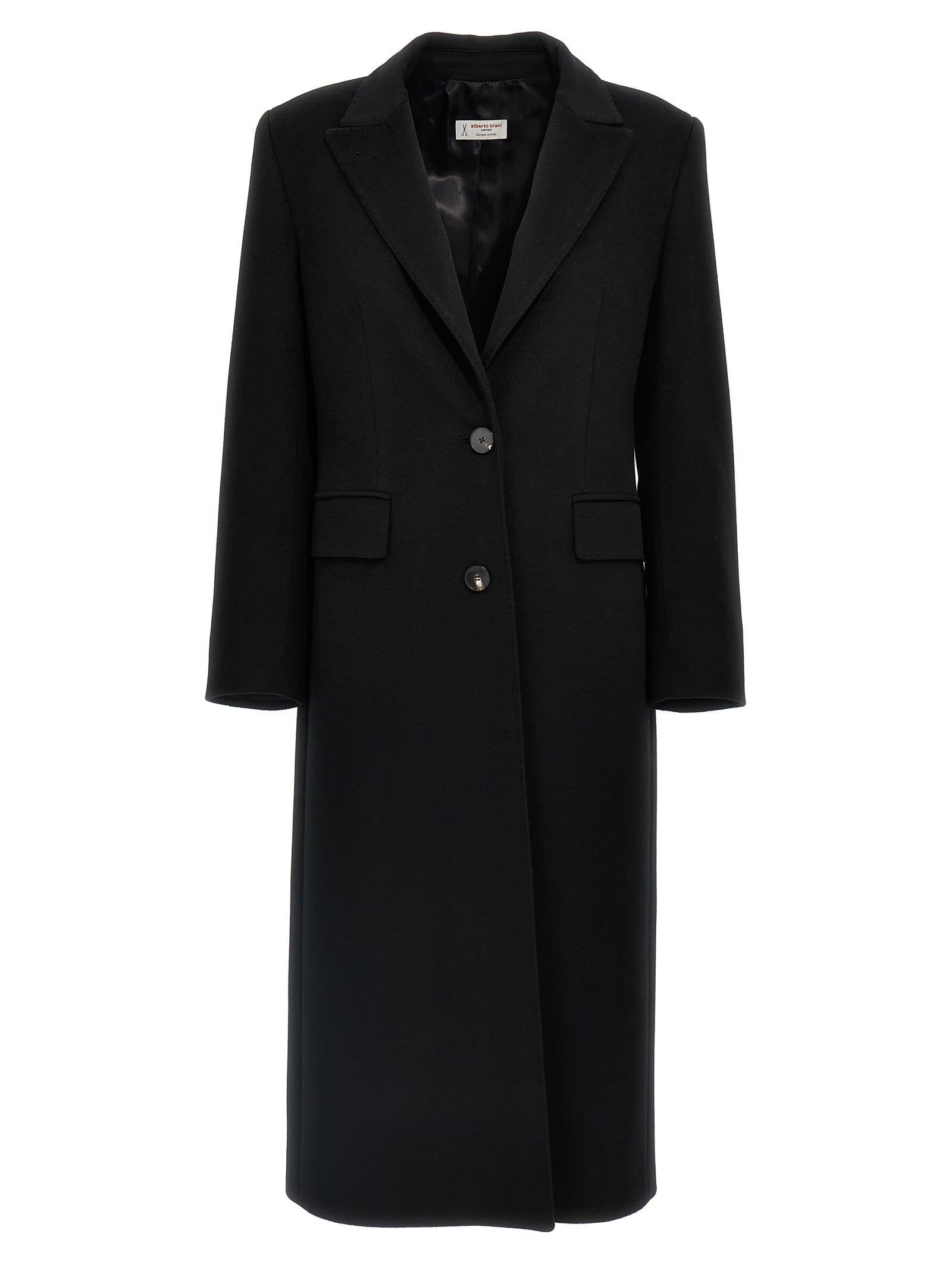 alberto biani single-breasted coat