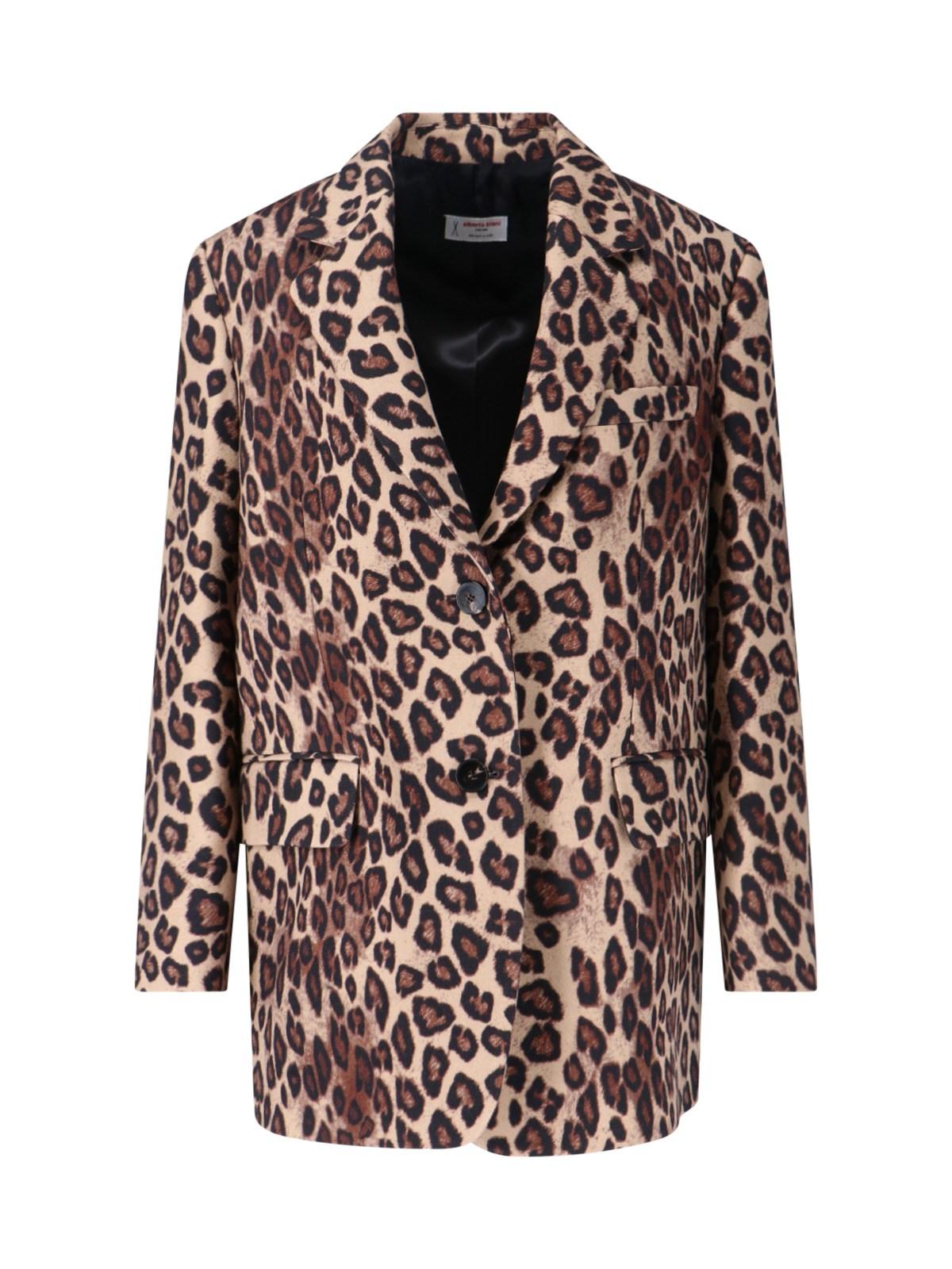 alberto biani single-breasted virgin wool blazer