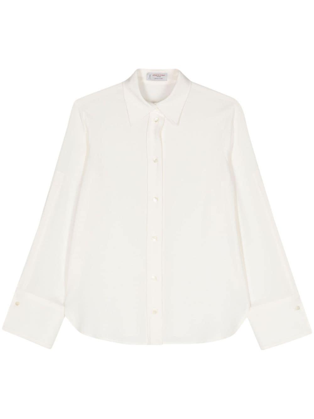 alberto biani slim fit cady shirt