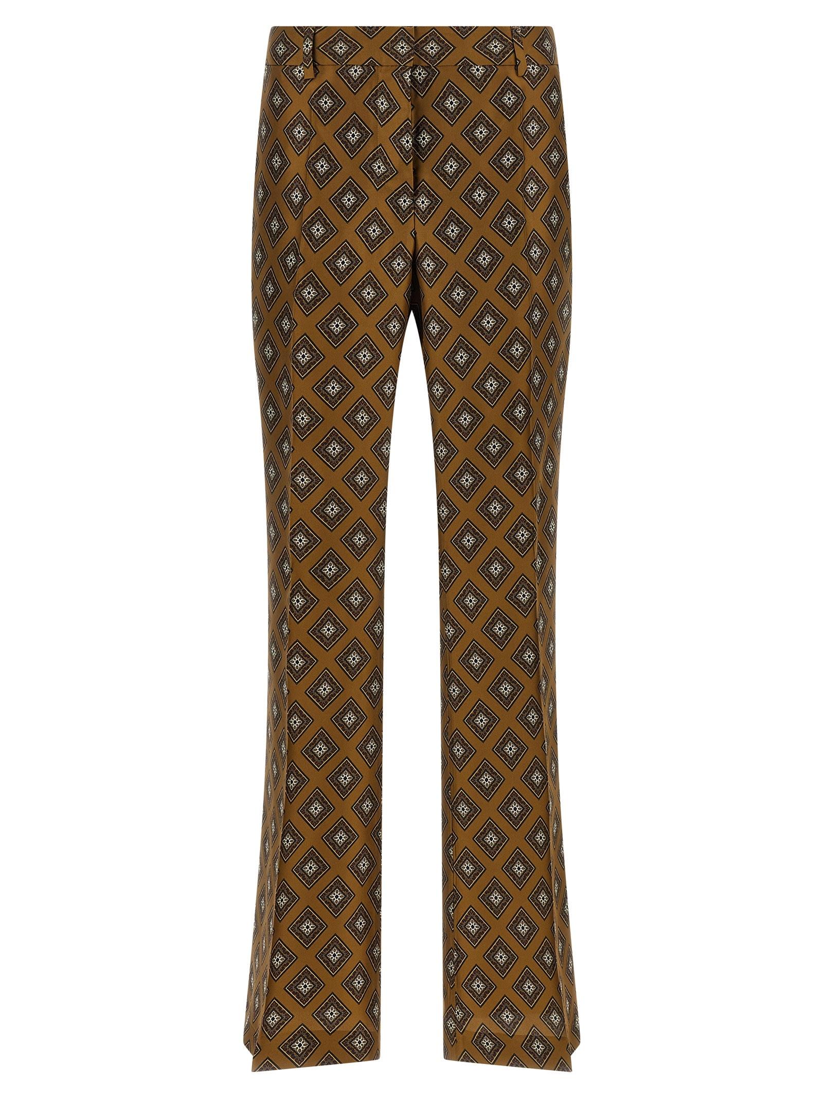 alberto biani tie-print pants