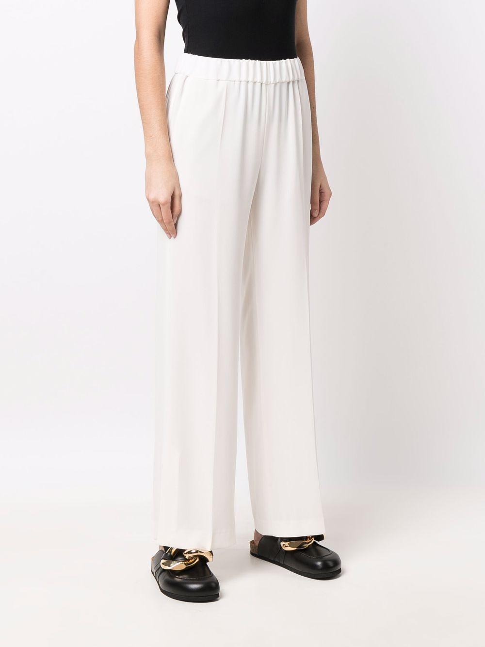 alberto biani trousers white triacetate - women