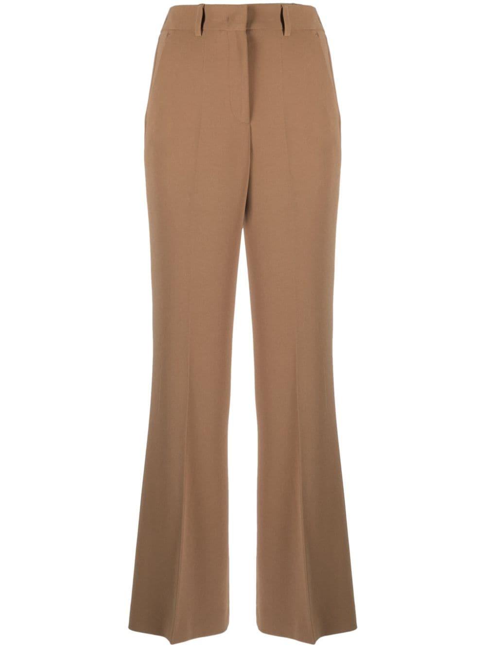alberto biani wide leg cady trousers
