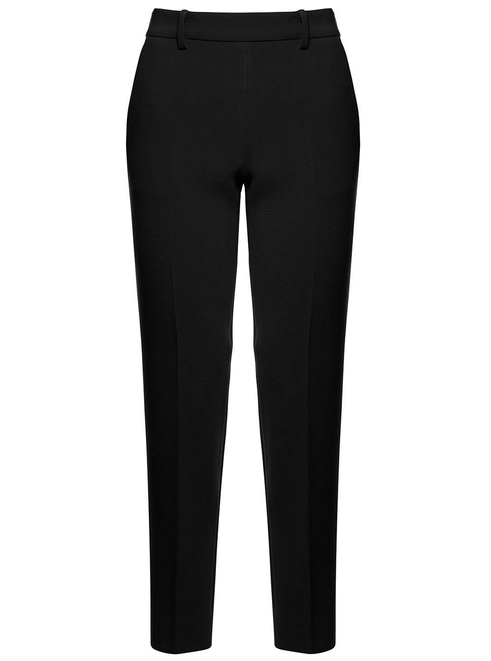 alberto biani woman black triacetate trousers