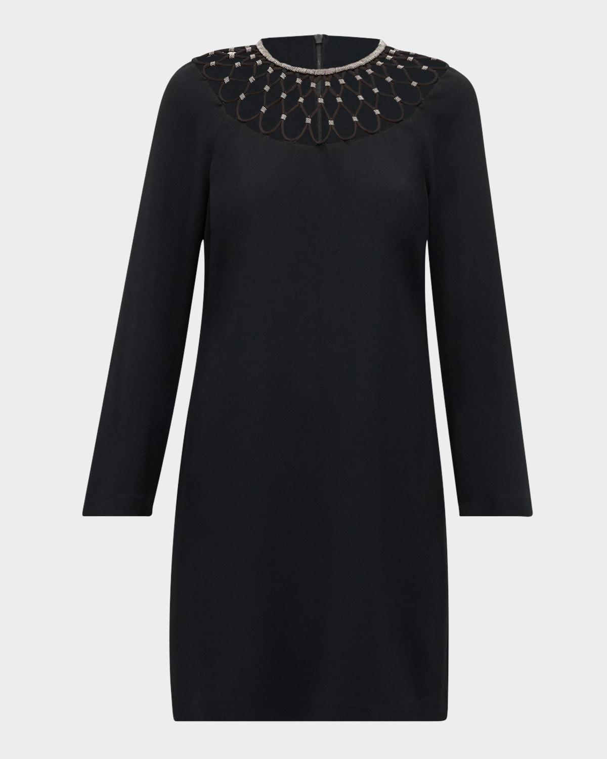 alby chain-embellished shift dress