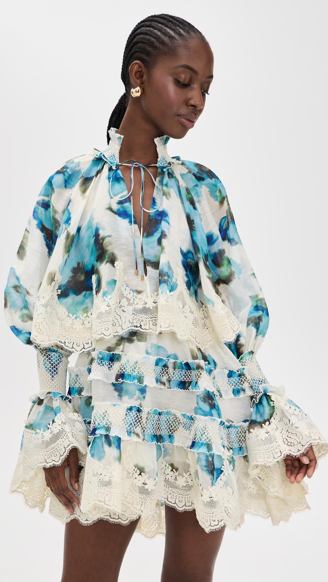 alchemy shirred mini dress