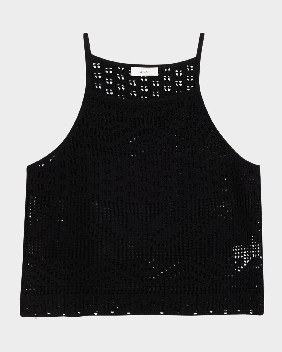 alden sleeveless knit top