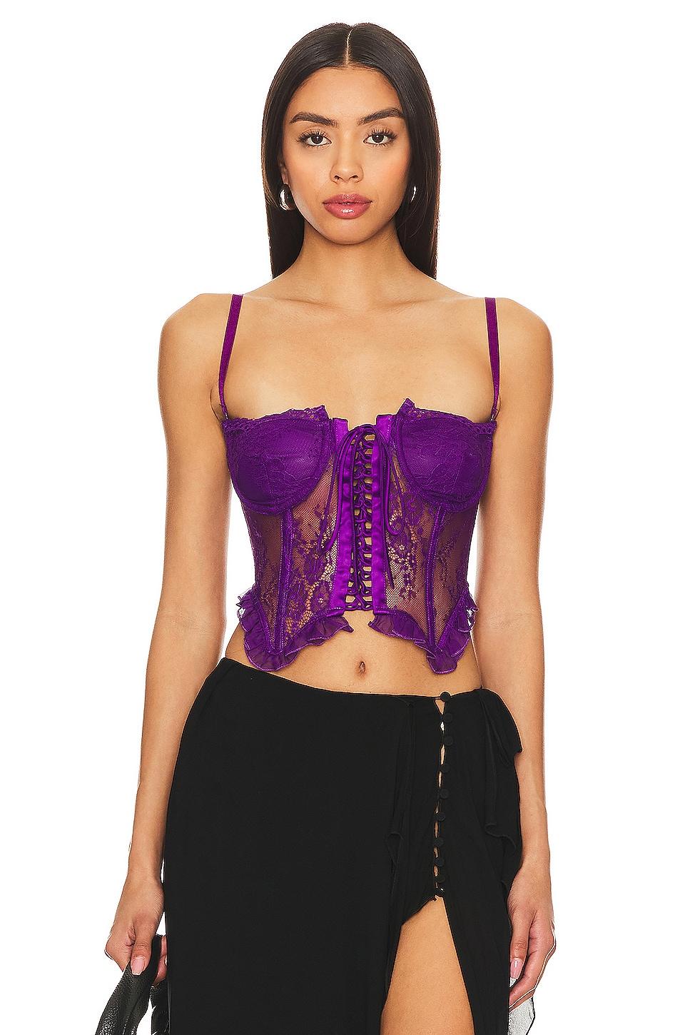 aleia ruffle corset