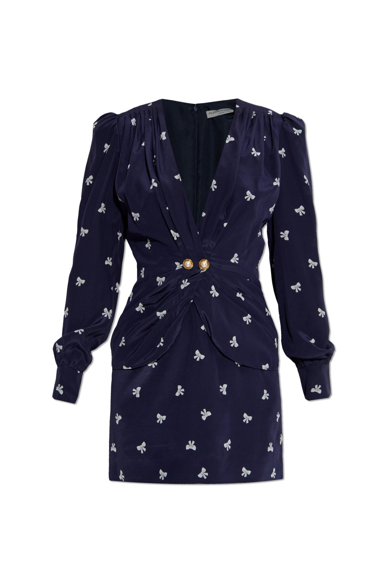 alessandra rich dress with decorative print