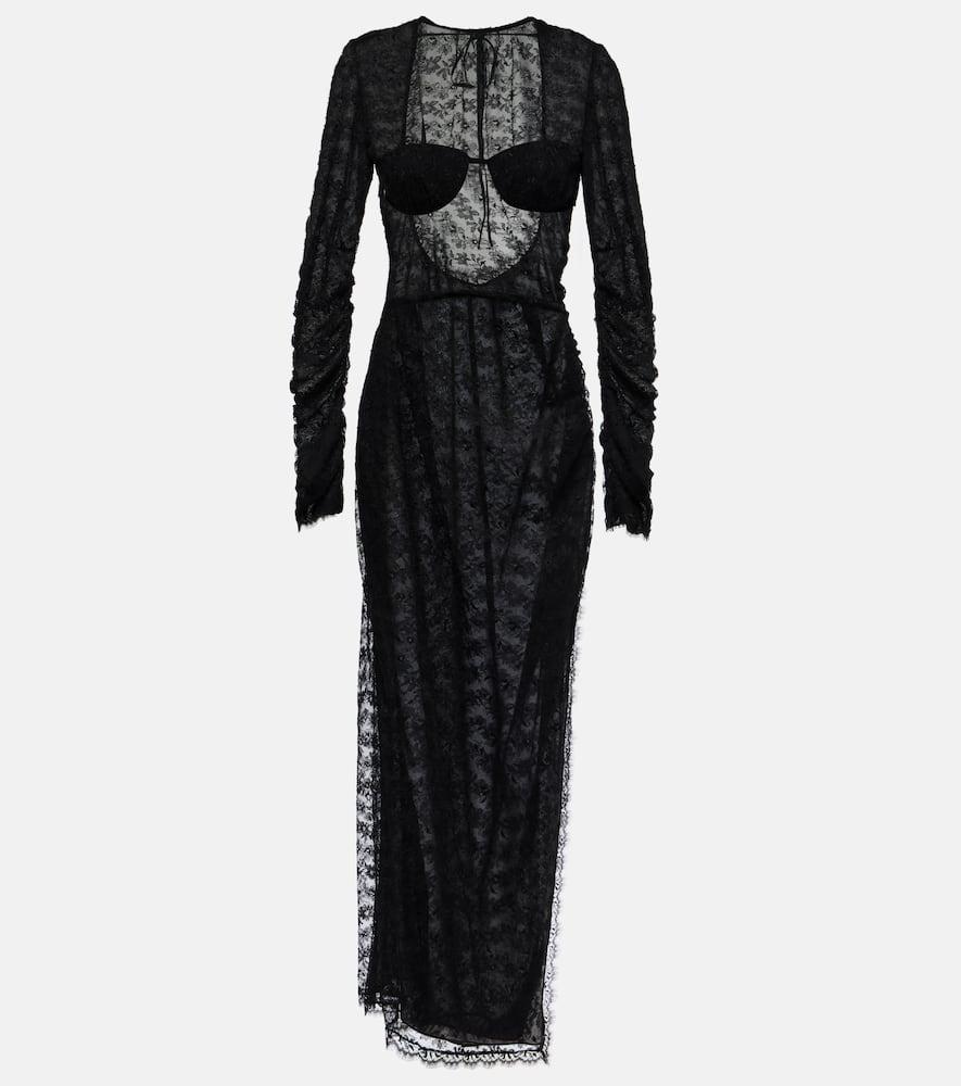alessandra rich lace maxi dress