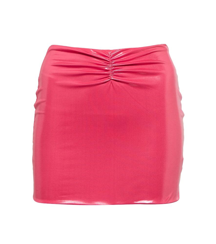 alessandra rich metallic miniskirt