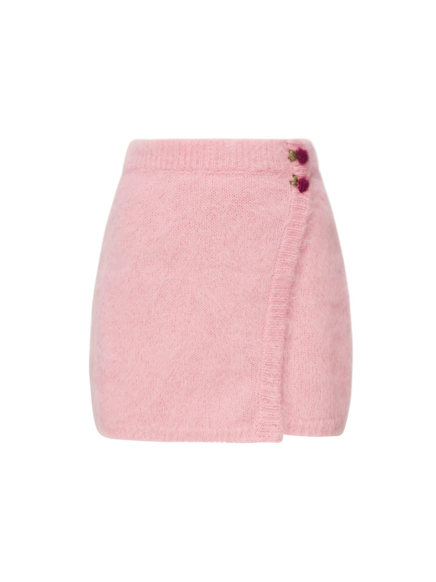 alessandra rich mini skirt with embroidery