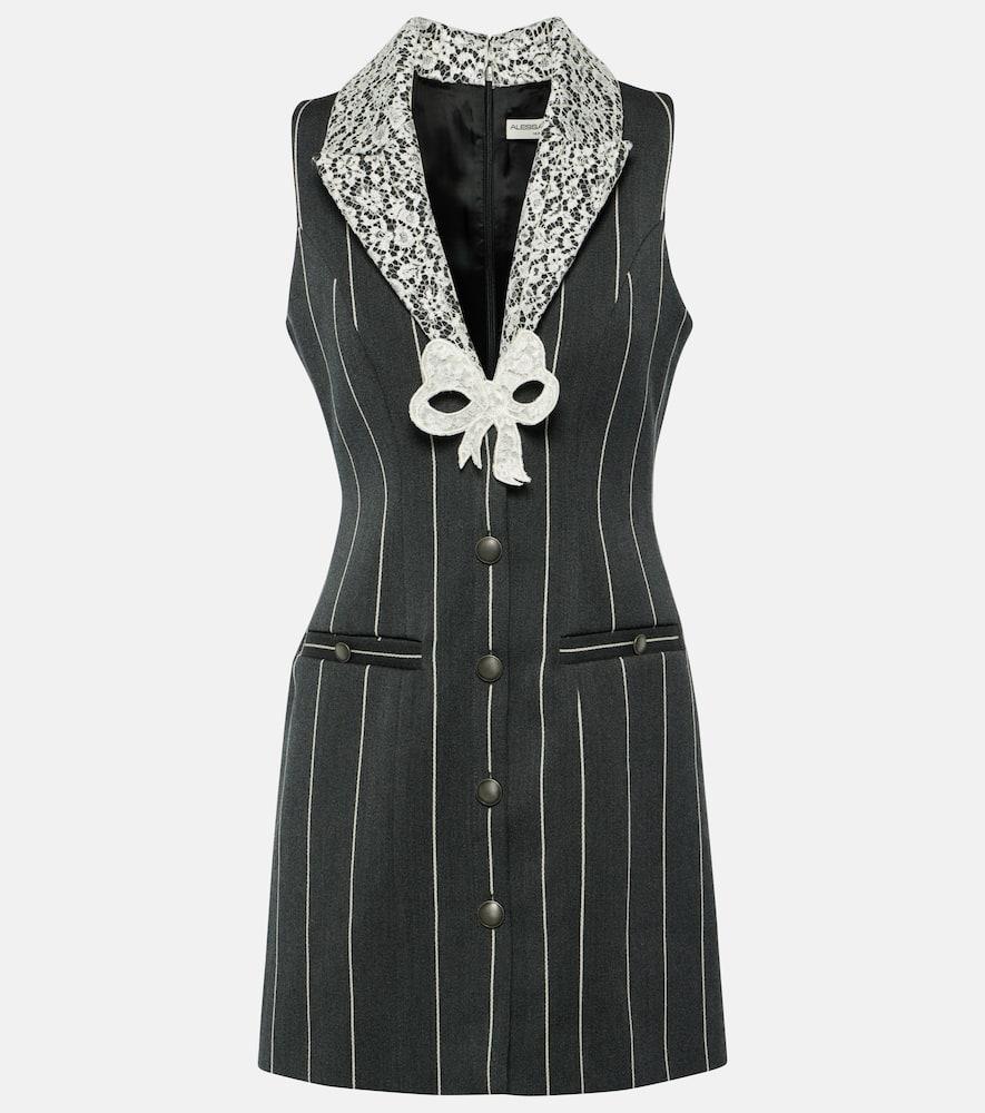 alessandra rich pinstripe wool
