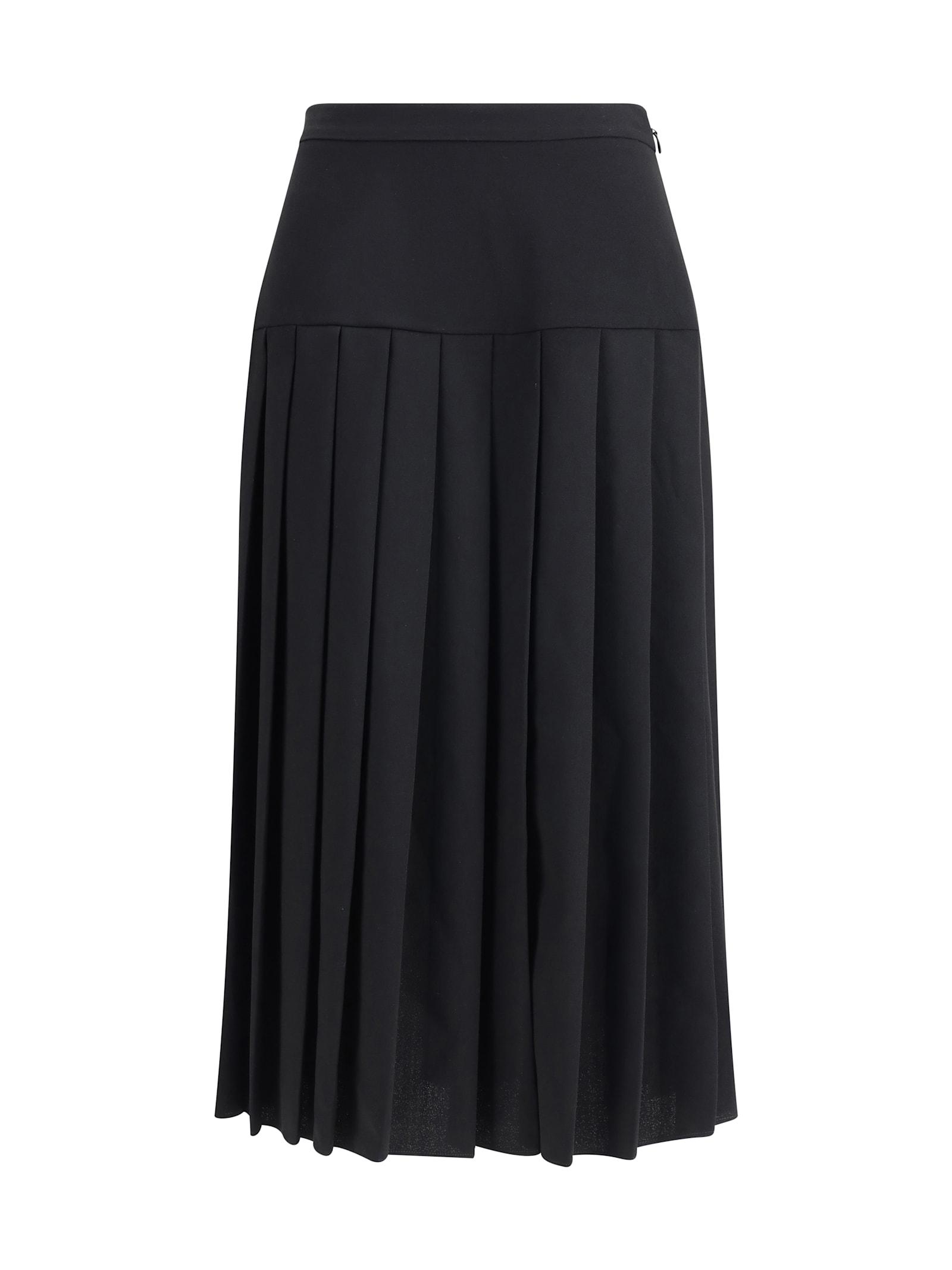 alessandra rich pleated midi skirt