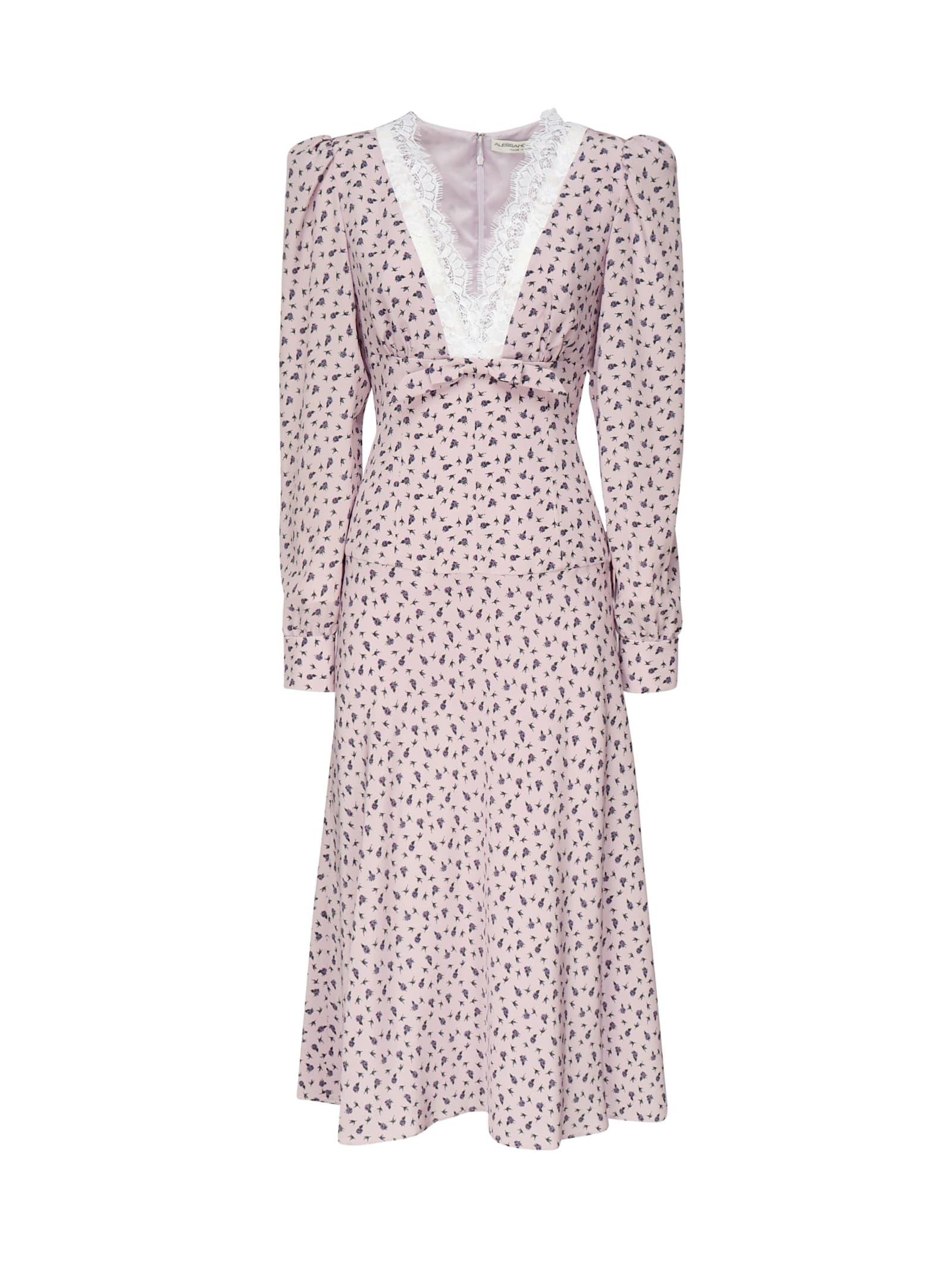 alessandra rich rose print dress