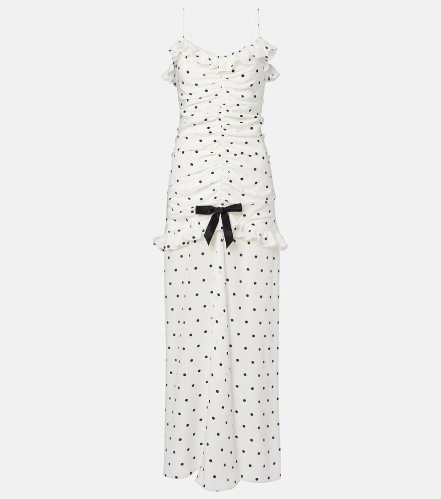 alessandra rich ruched polka