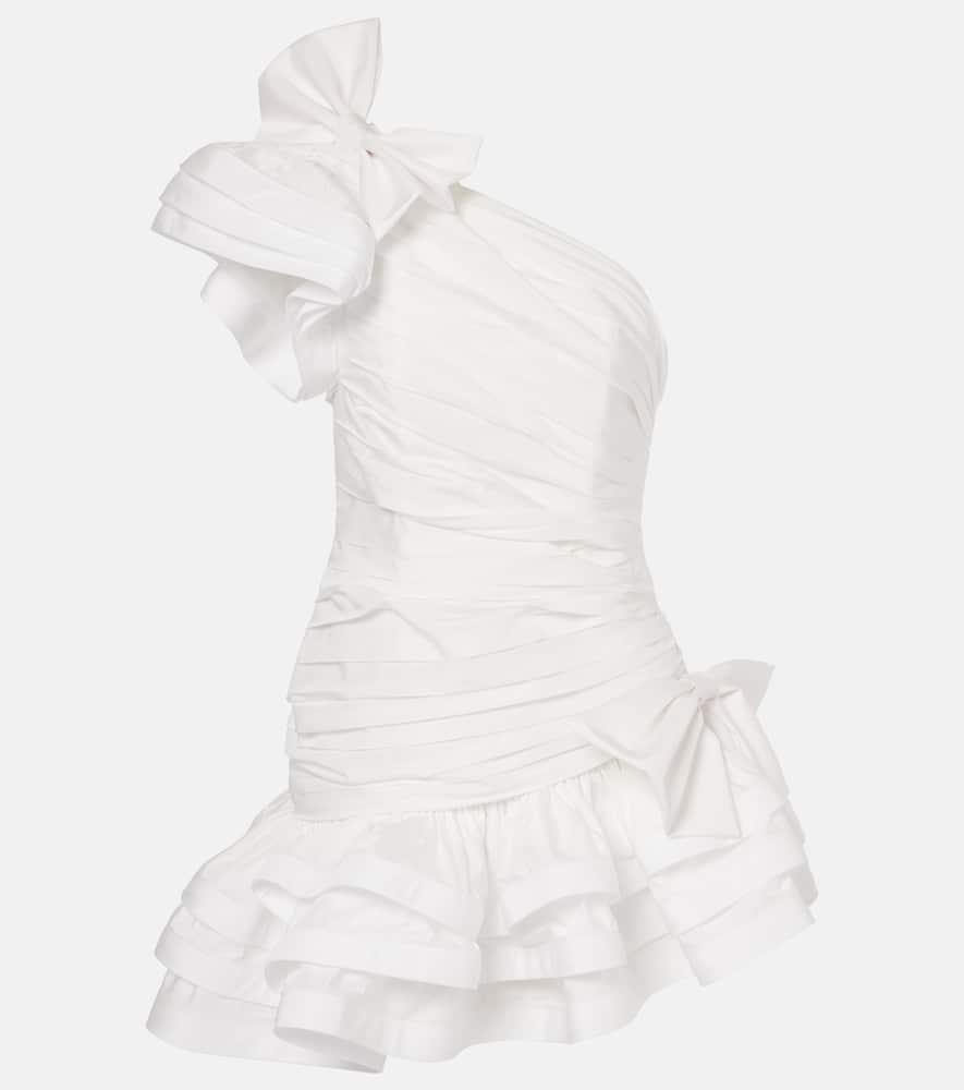 alessandra rich ruffled taffetta minidress