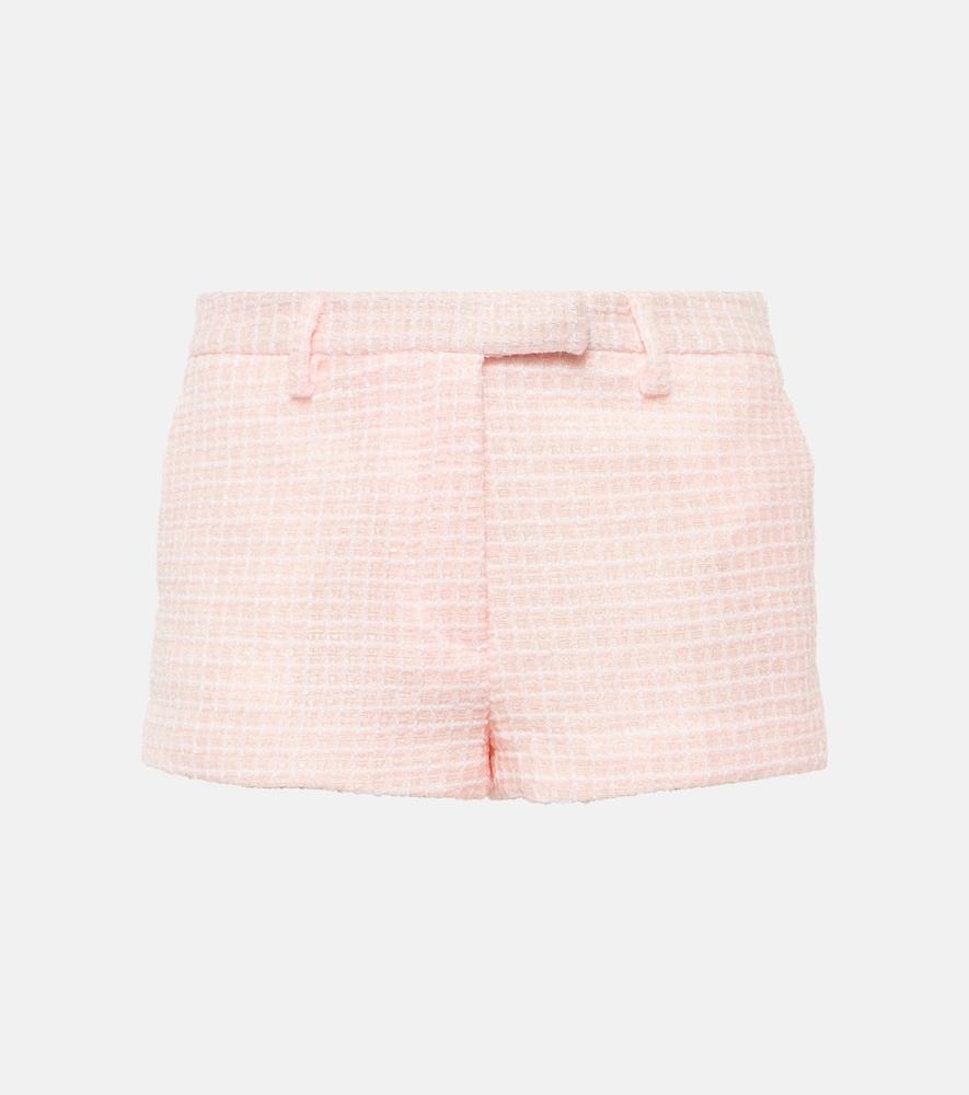 alessandra rich sequined tweed shorts