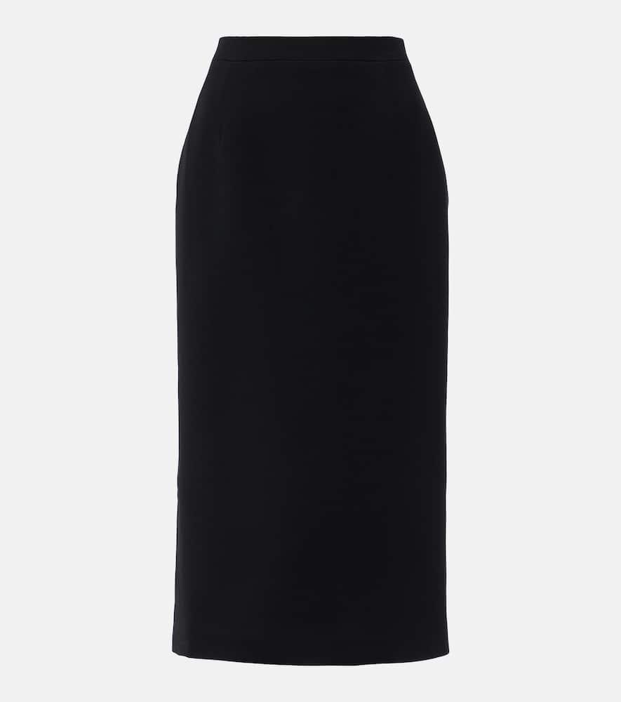 alessandra rich wool midi skirt