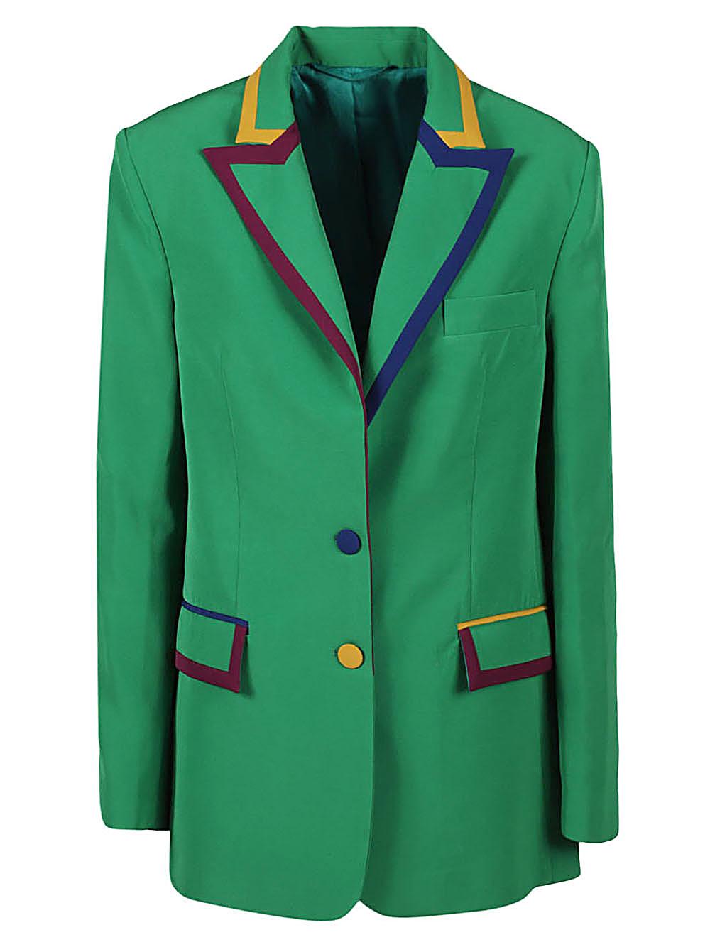 alessandro enriquez jackets green main material: polyester - women
