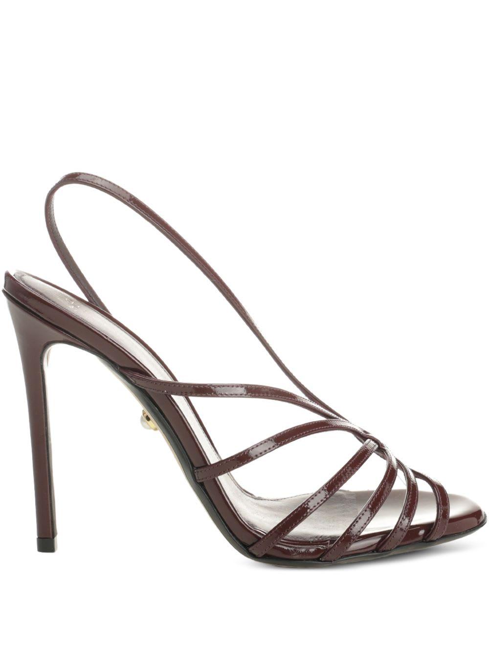 alevì merlot leather sandal